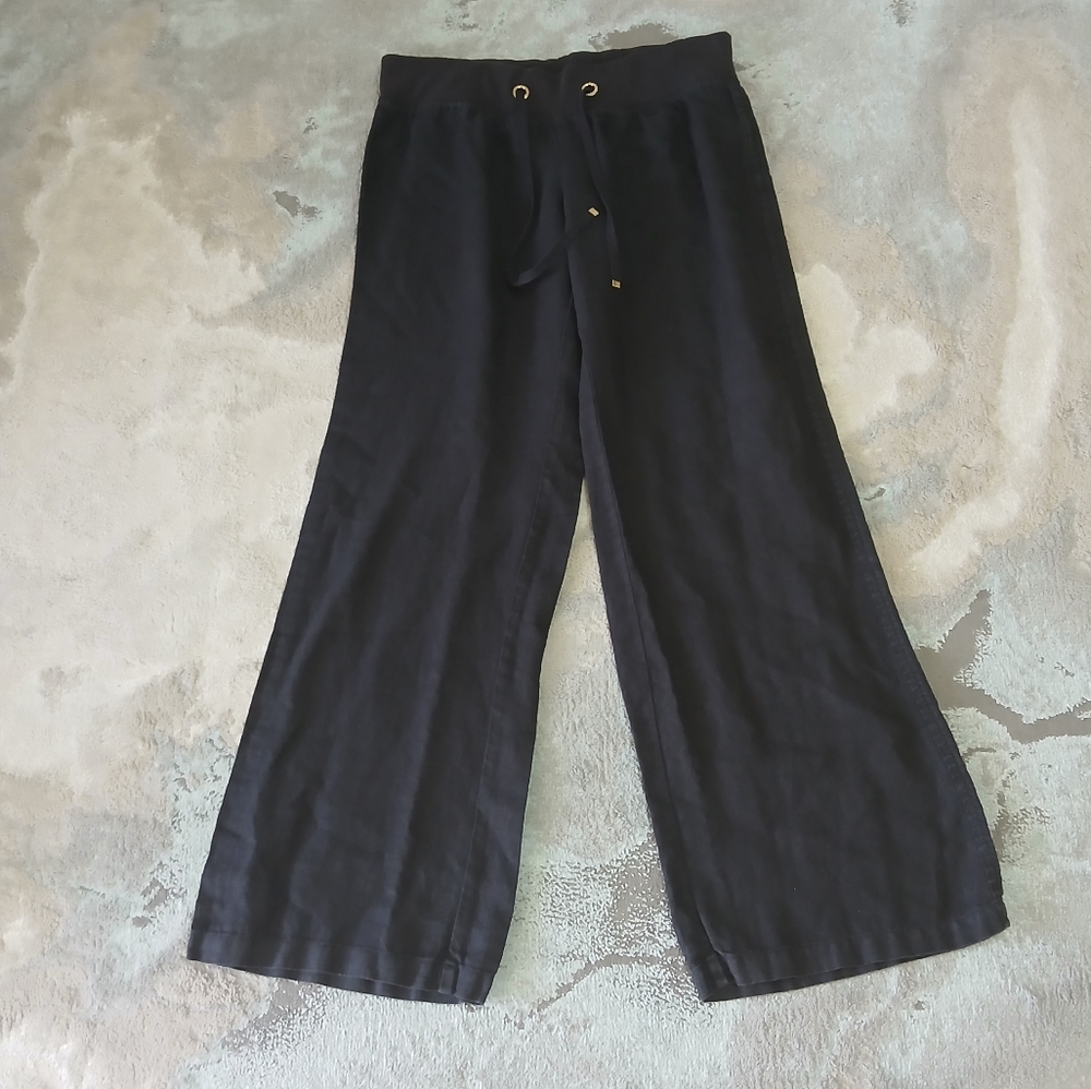 Lilly Pulitzer Charcoal Wide Leg Pants - Picture 3 of 9